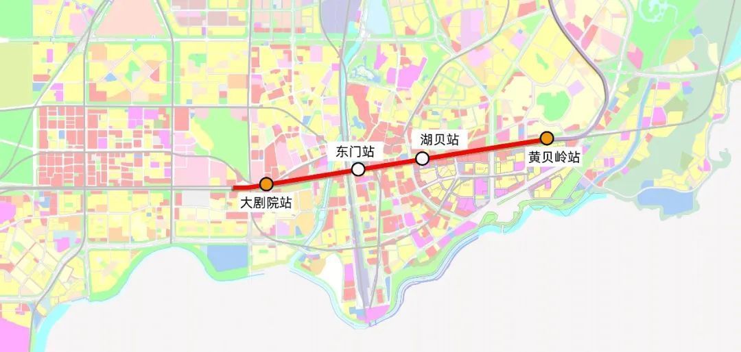 地铁5号线西延线路示意图（站名以实际运营为准）