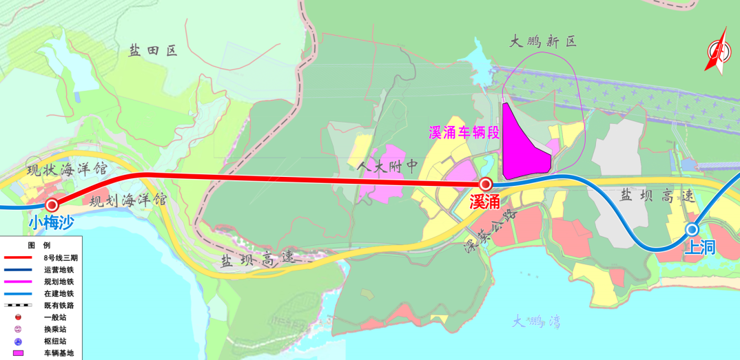 地铁8号线三期线路示意图（站名以实际运营为准）